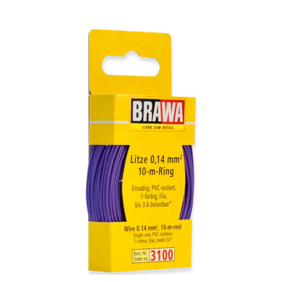 Brawa 3100 Litze 0,14 mm², lila, 10 m