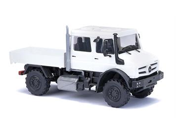 Busch 51081 Mercedes-Benz Unimog U 5023 / Doppelkabine, weiss "Formneuheit" - H0 (1:87)