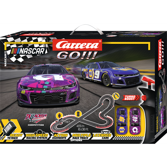 Carrera 20062582 GO!!! NASCAR Talladega Competition 4,9 m Start-Set - Massstab 1:43