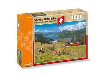 Carta.Media 7269 Puzzle Schynige Platte Bahn, mit 1000 Teilen im Format 70 x 50cm