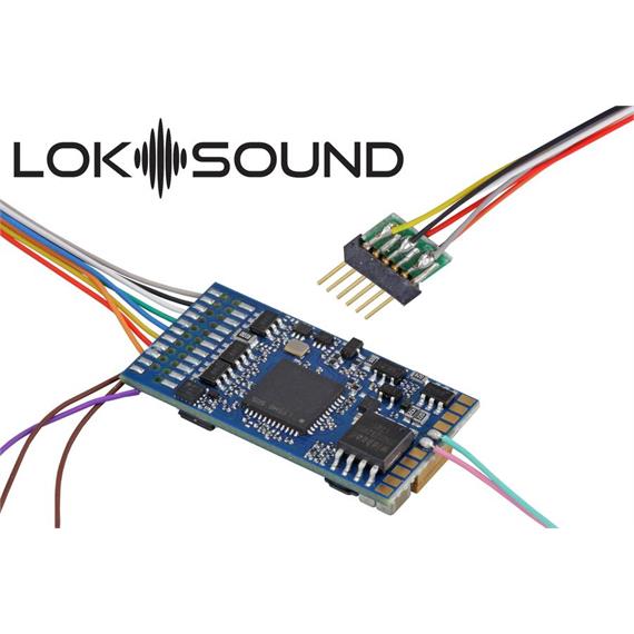 ESU 58416 LokSound 5 DCC/MM/SX/M4 "Leerdecoder", 6-pin NEM651, mit Lautsprecher 11x15mm