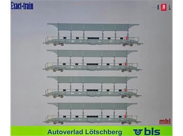 Exact-Train 26001 BLS 4er Set 1. Verladewagen Sdt AC Ep VI - H0 (1:87)