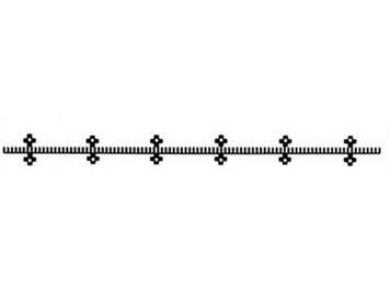 Fleischmann 6412 Flexible Zahnstange für Profi-Gleis, Länge 200 mm - H0 (1:87)