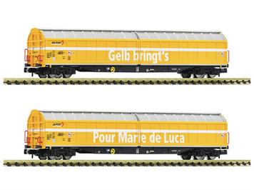 Fleischmann 838322 SBB 2-tlg. Set: Großraum-Schiebewandwagen, "DIE POST", N (1:160)