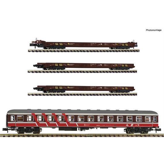 Fleischmann 881914 4-tlg. Set: Rollende Landstraße, ÖBB, N (1:160)