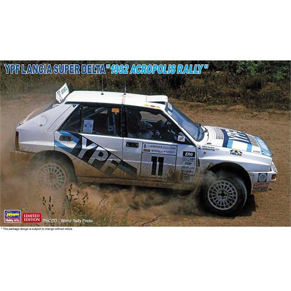 Hasegawa 620685 YPF Lancia Super Delta, 1992 Acorpolis Rally - Massstab 1:24