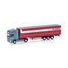 Herpa 066860 Scania R Tieflader Gardinenplanen-Sattelzug "Planzer" - N (1:160)