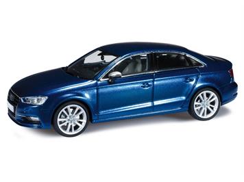 Herpa 070744 Audi A3 Limousine Scubablau metallic