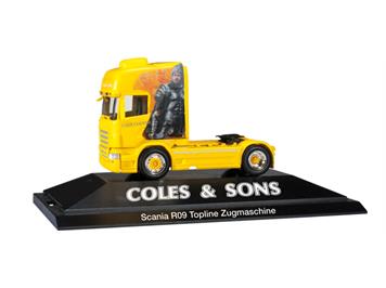 Herpa 110679 Scania R '09 Topline Zugmaschine "Coles & Sons" GB HO