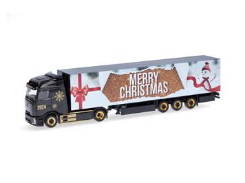 Herpa 318310 MB eActros 600 Procabin Koffer-Sattelzug "Weihnachten 2024" - H0 (1:87)