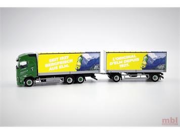 Herpa 957212 Volvo FH GL Planen-Hängerzug "Traveco/Elmer Citro" - H0 (1:87)