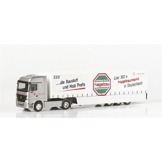 Herpa Mercedes Benz Actros LH '02 Safeliner-Sattelzug "Tralas"