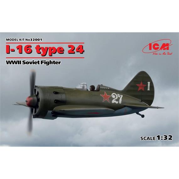 ICM 32001 Polikarpov I-16 Type 24, 1:32