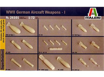 Italeri WWII German Aircraft Weapons - I 1:72