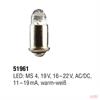 Kahlert 51961 LED Steckbirne 19V, klar, MS4, 2 Stück