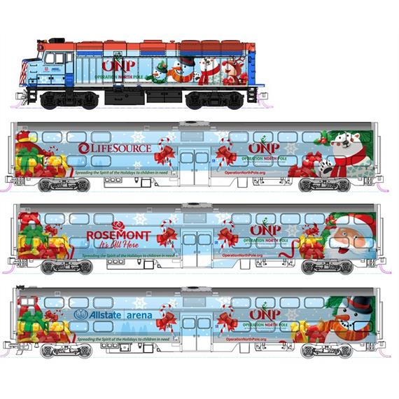 Kato 106-2016 Operation North Pole Christmas Train mit F40PH (Grundset) N