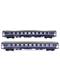 L.S. Models 47325 SBB Personenwagen Bcm blau 11 Abteile Tagesposition 2er Set HO