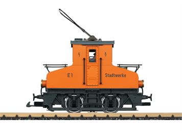 LGB 20301 Elektro-Rangierlok "Stadtwerk" orange mfx/DCC mit Sound