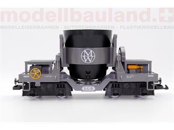 LGB 40560 Gußstahlwagen mit kippbarer Pfanne, analog, Spur G IIm (1:22,5)