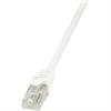 LogiLink CP2101U RJ45 Netzwerkkabel, Patchkabel CAT 6 U/UTP, 15 m, weiß, ungeschirmt