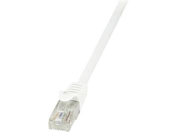 LogiLink CP2101U RJ45 Netzwerkkabel, Patchkabel CAT 6 U/UTP, 15 m, weiß, ungeschirmt