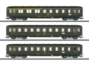 Märklin 43230 Personenwagenset SNCF, 3 Schürzenwagen - H0 (1:87)