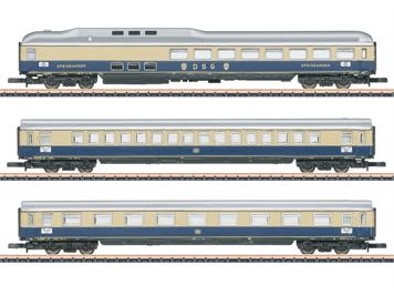 Märklin 87284 Wagenset 1 "Rheingold" der DB, 3-teilig - Z 1:220