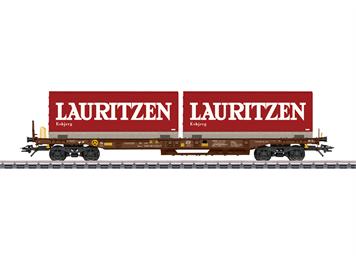 Märklin Taschenwagen Bauart Sdgms der AAE Cargo AG, Lauritzen - Art.Nr. 47439  H0 1:87