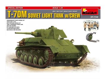 MiniArt 35194 Sowjetischer T-70M Leicht Panzer (5) Sp.Ed. - Massstab 1:35