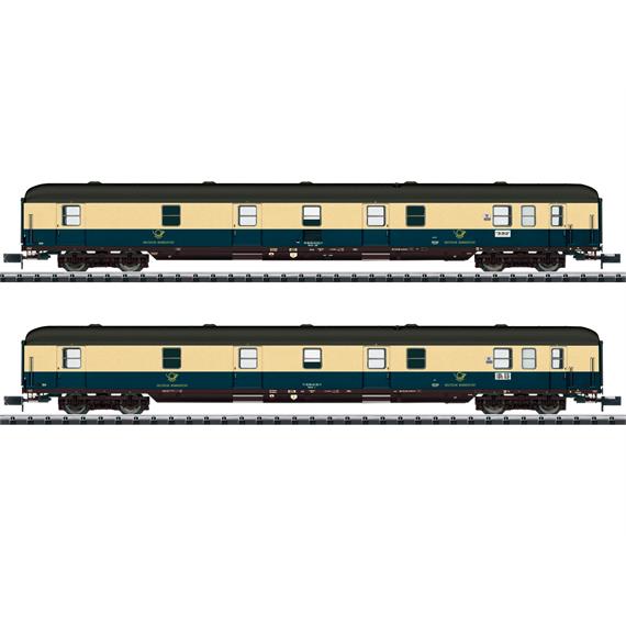 Minitrix 18201 2er Wagen-Set "Deutsche Bundespost", Spur N (1:160)