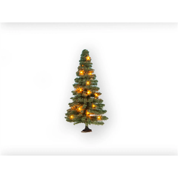 Noch 22131 Beleuchteter Weihnachtsbaum grün mit 30 LED - H0, TT, 0