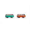 Noch 44604 Volkswagen T2 grün und orange, 2 Stück - Z (1:220)