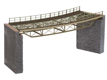 Noch 67025 Brückenfahrbahn gebogen R1 (Laser-Cut-Bausatz), H0