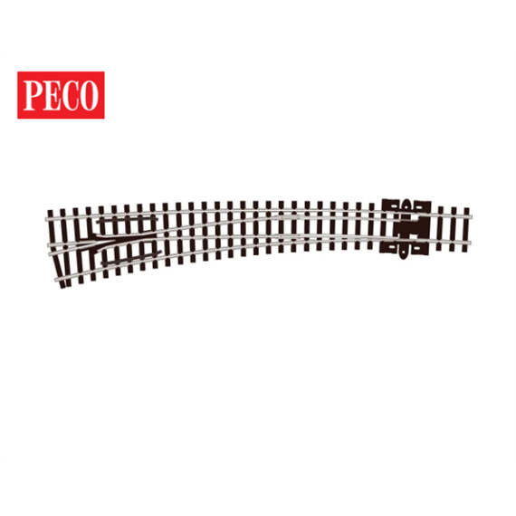 Peco SL-387 Bogenweiche 10° links Code 80 - N (1:160)