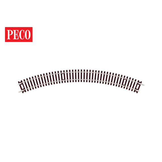 Peco ST-221 Gleis gebogen Radius 1 (371 mm, 45°, 1/8) Cd. 100 - H0 (1:87)