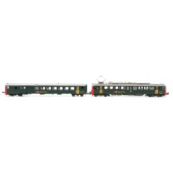 PIKO 96852 SBB RBe 4/4 1447+ BDt EW II mit roter Stirnfront, DC-Sound Ep