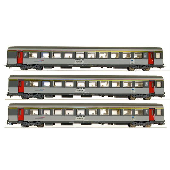 PIKO SNCF Alsace "Corail" 3er Set Tpy VTU