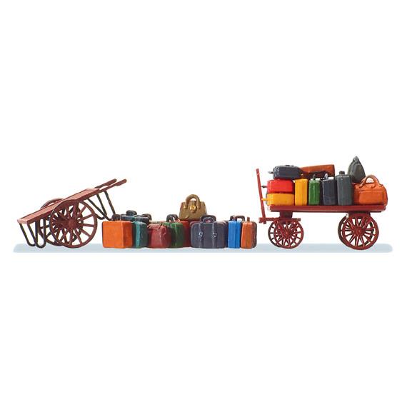 Preiser 17705 DB Transportwagen mit Koffern - H0 (1:87)