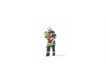 Preiser 28251 Feuerwehrmann rettet Kind - H0 (1:87)