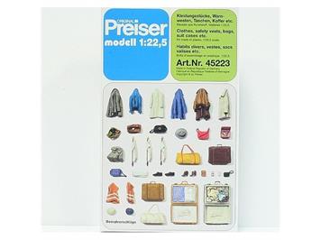 Preiser Kleidungsstücke, Warmwesten, Taschen etc. 1:22,5