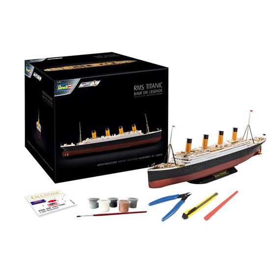 Revell 01038 Adventskalender RMS Titanic, Bausatz - Massstab 1:600