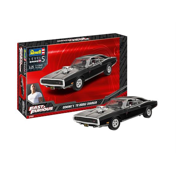 Revell 07693 Fast & Furious - Dominics 1970 Dodge Charger, Maßstab: 1:25