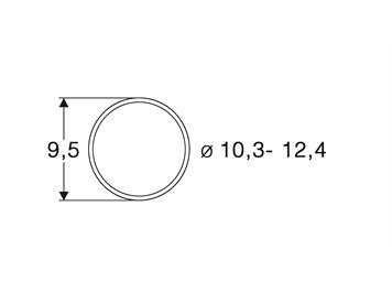 Roco 40074 Haftringsatz AC 10.3 - 12.4mm, Inhalt 10 Stück - H0 (1:87)