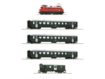 Roco 61494 5-tlg. Set: E-Lok 1670.27 mit Personenzug, ÖBB, DC 2L, digital DCC mit Sound