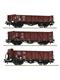 Roco 6600102 3-tlg. Set: Offene Güterwagen, DRB - H0 (1:87)