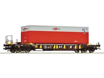 Roco 67598 Taschenwagen T3, ÖBB, 40-Fuß-Container der Rail Cargo Austria - H0 (1:87)