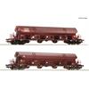 Roco 77036 2-tlg. Set: Schwenkdachwagen, DB - H0 (1:87)