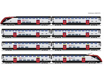 Roco 7720007 8-tlg. Set: Doppelstockzug RABe 502, SBB, AC 3L, digital/Sound - H0 (1:87)