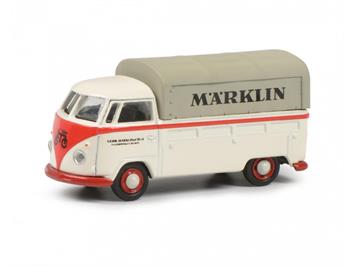 Schuco 452653802 VW T1b Pritsche/Plane "Märklin", H0