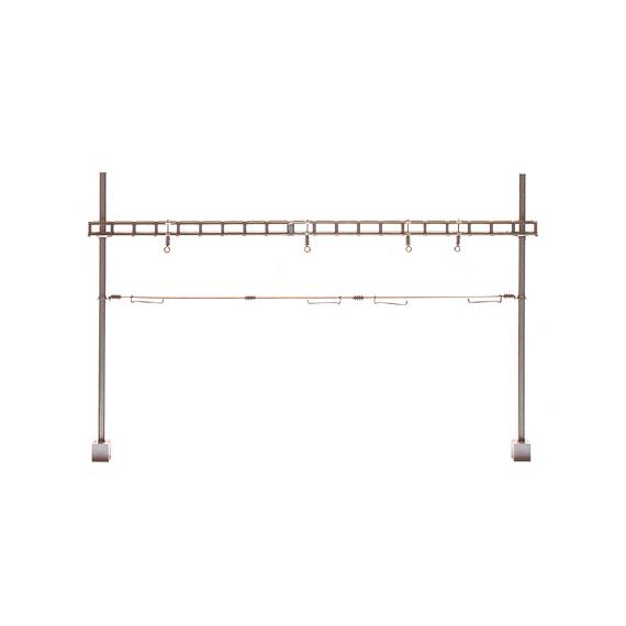 Sommerfeldt 387 Quertragwerk komplett mit 2 Masten, Bausatz - H0/H0m (1:87)